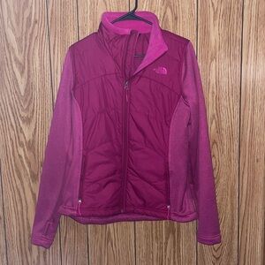 Pink north face jacket